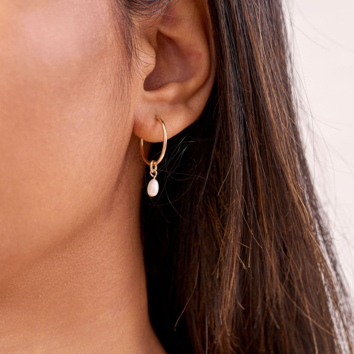 Pearl Hoops