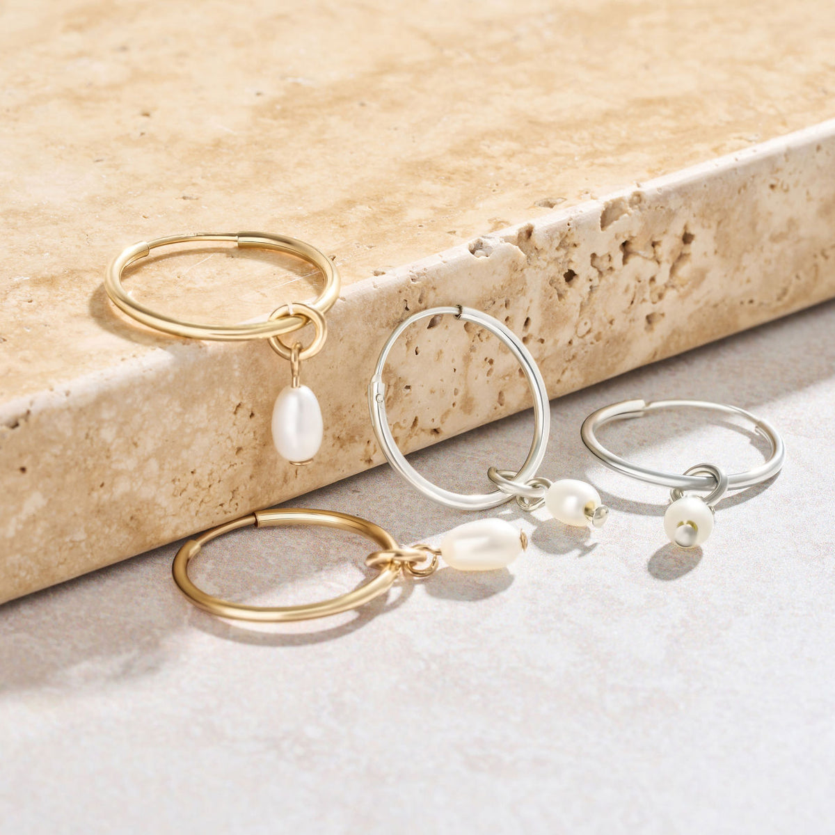 Pearl Hoops