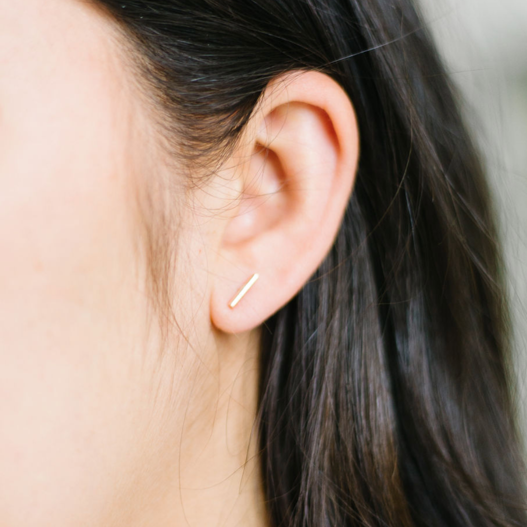 Bar Stud Earrings