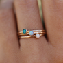 3mm Opal Stone Ring