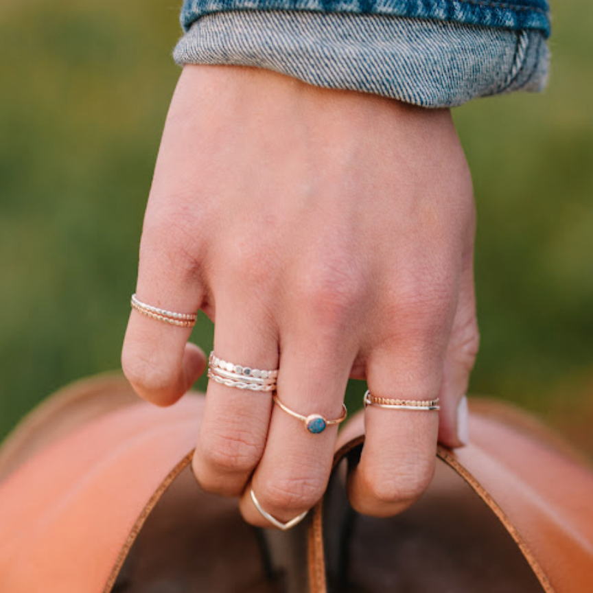 5mm Opal Stone Ring