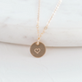 Stamped Heart Necklace
