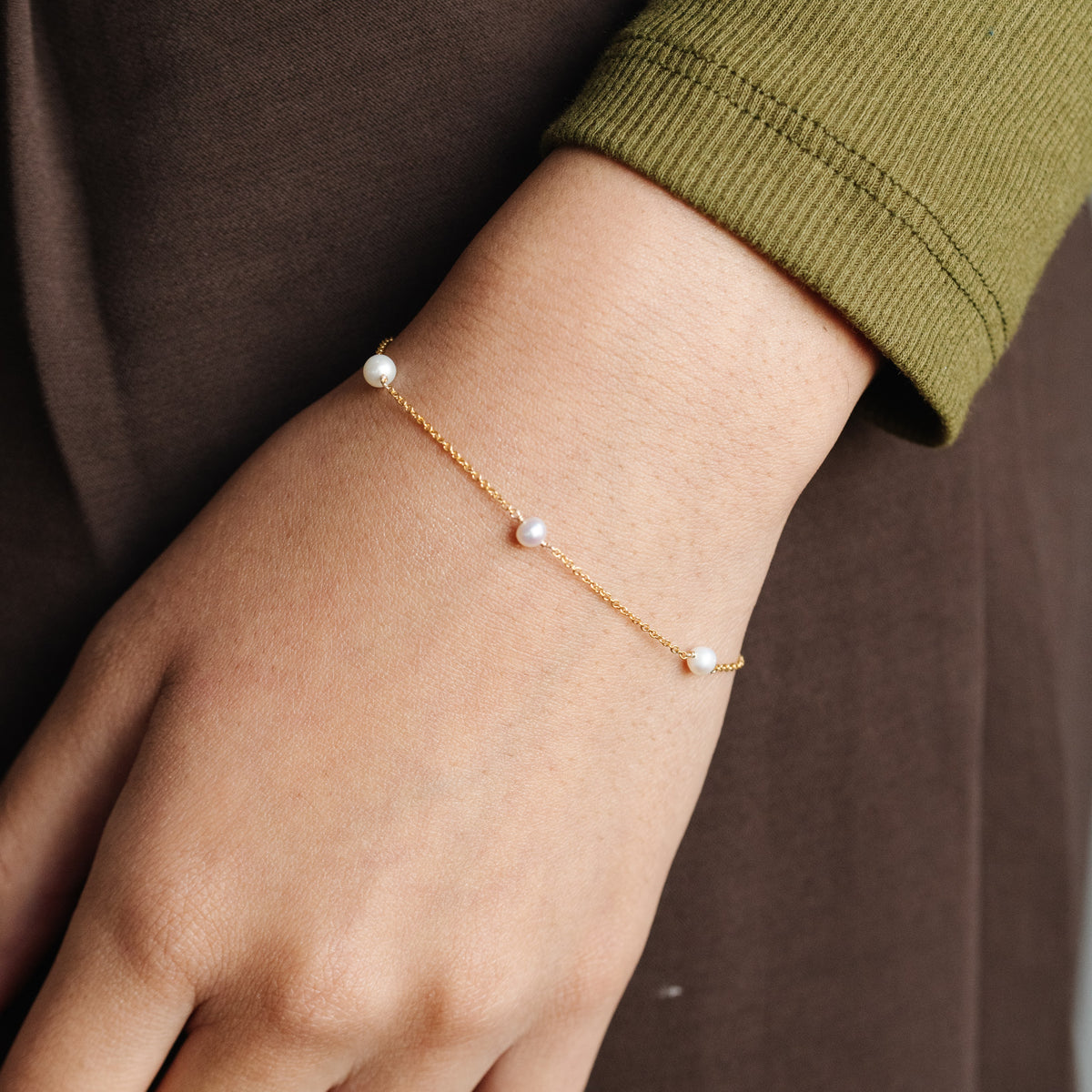 Pearl Chain Bracelet