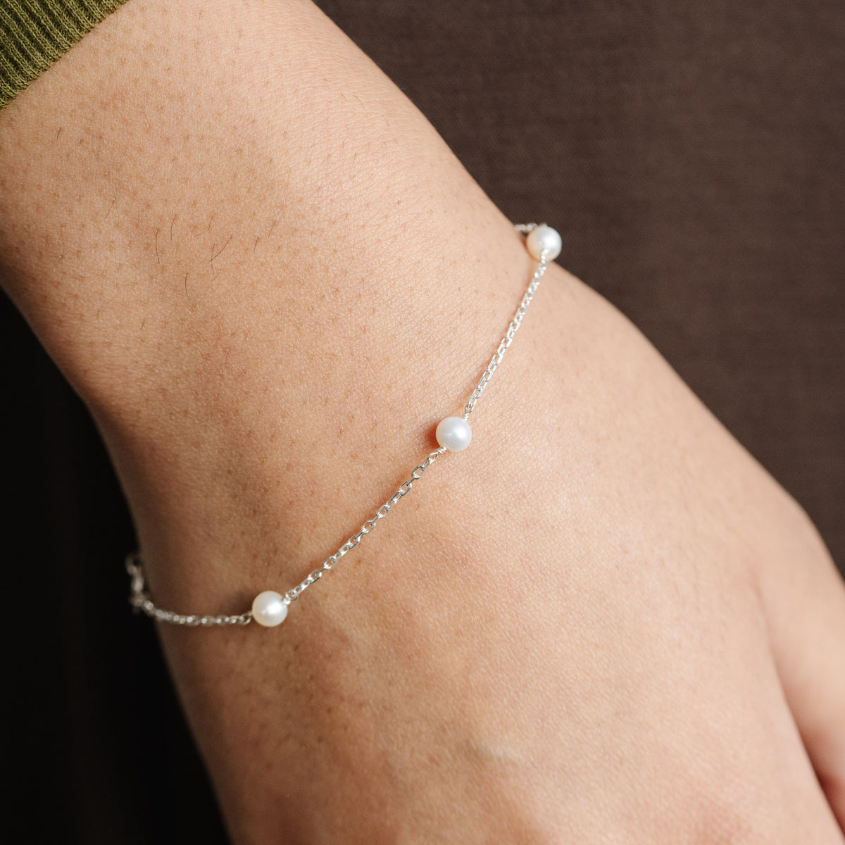 Pearl Chain Bracelet