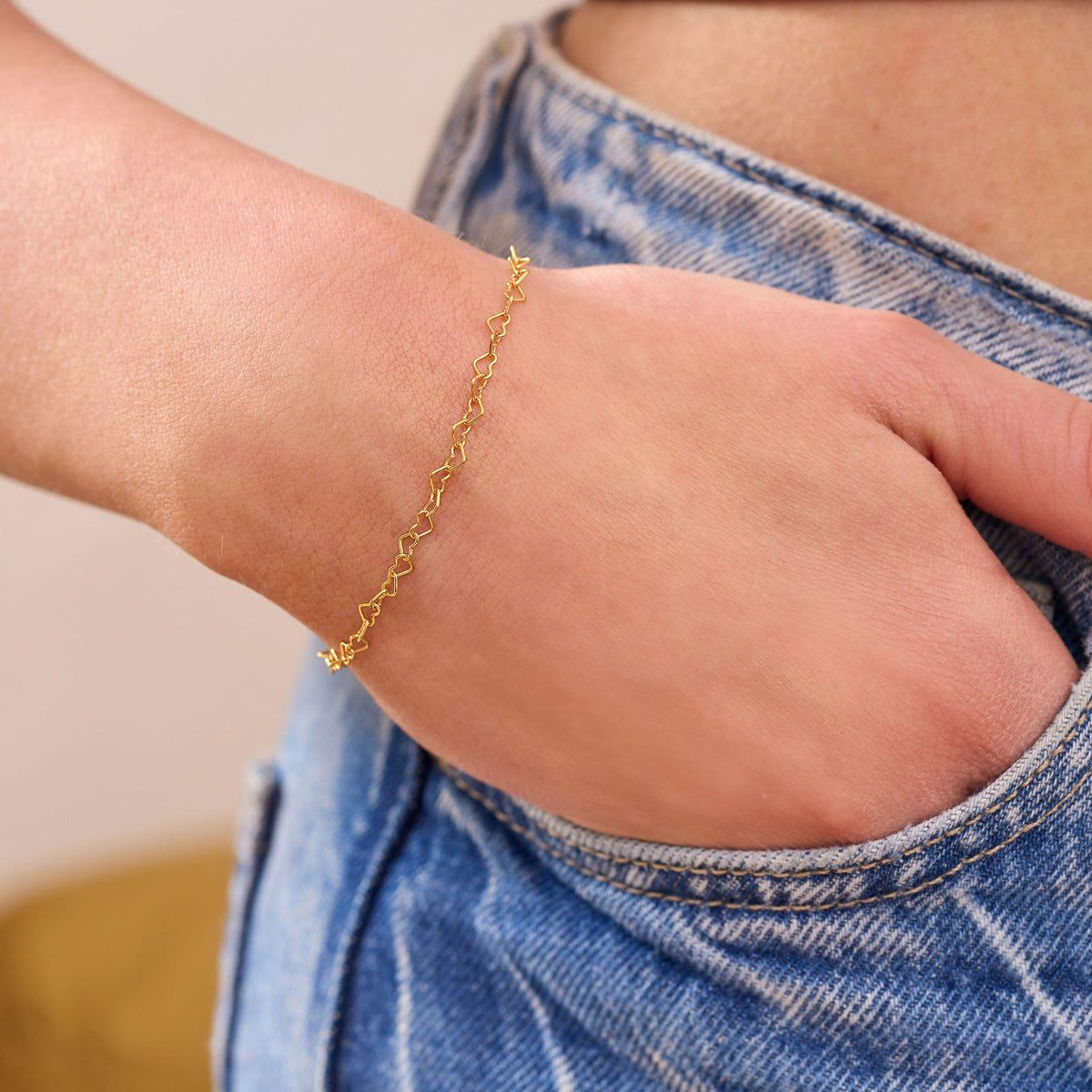 Heart Chain Bracelet