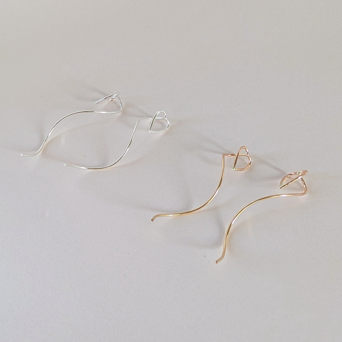 Spiral Heart Earrings