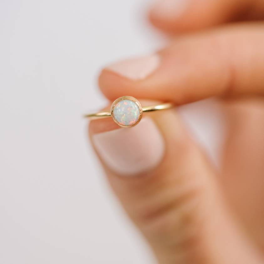 5mm Opal Stone Ring